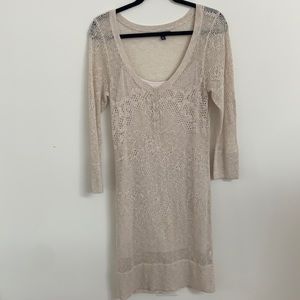 Creamy warm knit dress